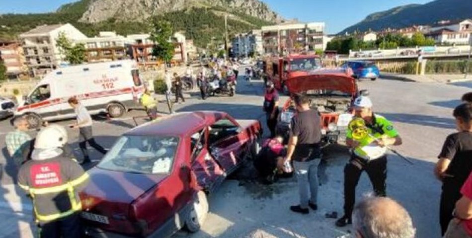 AMASYA’daki Kaza, Güvenlik Kamerasına Yansıdı