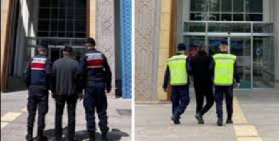 Aranan hükümlü baba ve oğul tutuklandı