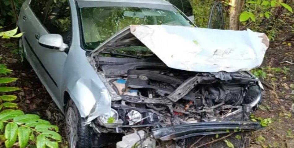 Bahçeye uçan otomobildeki 4 üniversite öğrencisi yaralandı