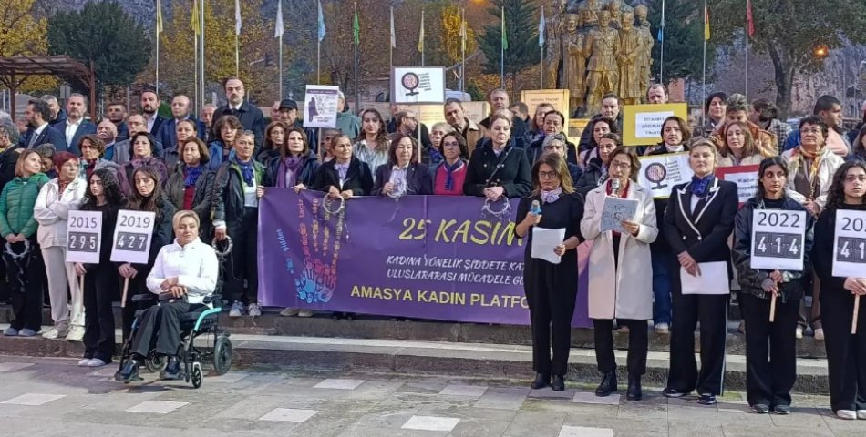 Amasya Kadın Platformu, haklarımızdan vazgeçmiyoruz diye haykırdı