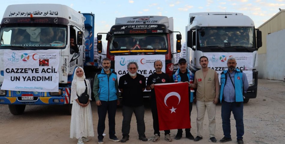 Yesevi derneğinden Gazze’ye 70 ton un desteği