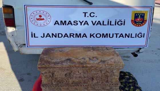 Roma dönemine ait lahit ele geçirildi